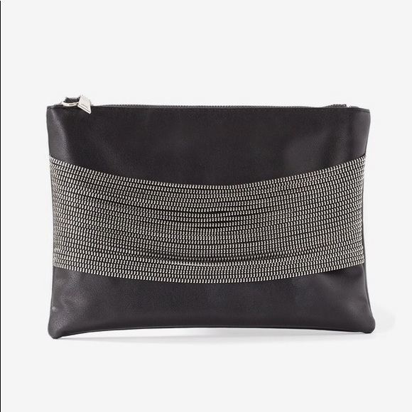 Sondra Roberts Handbags - X-Zipper detail cool shoulder bag or clutch.